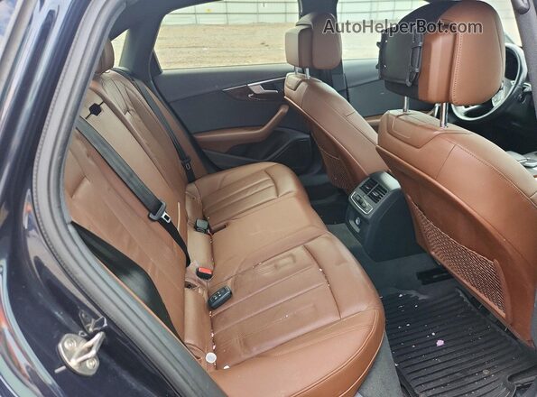 WAUENAF41HN068388 2017 AUDI A4 Blue უკანა სავარძლების ხედი
