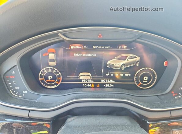WAUENAF41KA074738 2019 AUDI A4 Black Vista del cuadro de instrumentos