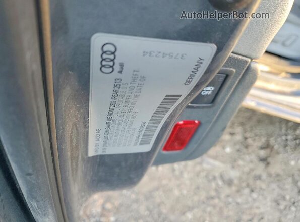WAUENAF42HN038204 2017 AUDI A4 Серый Вид наклейки с VIN-кодом