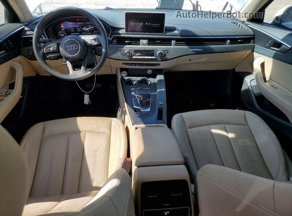 WAUENAF42JA044100 2018 AUDI A4 White Dashboard view