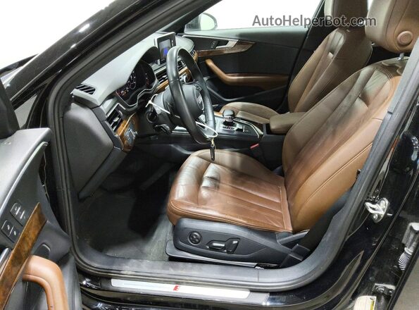 WAUENAF42JA062614 2018 AUDI A4 Black Widok wnętrza z przodu