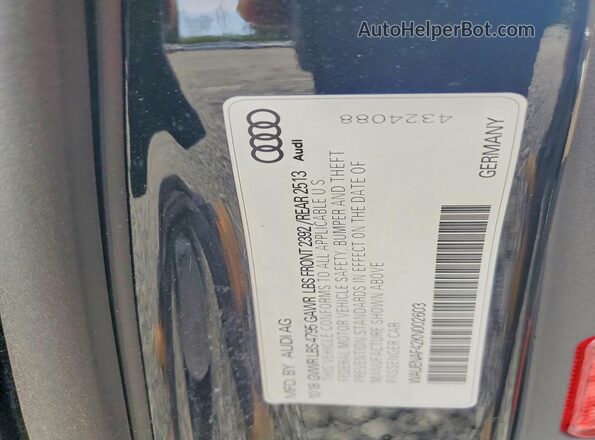 WAUENAF42KN002603 2019 AUDI A4 Black Vista del compartimento del motor