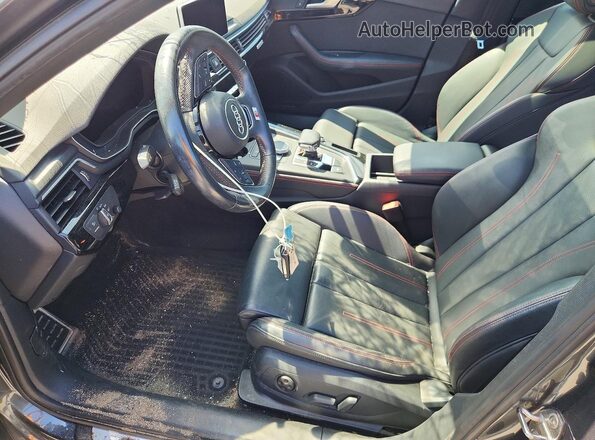 WAUENAF42KN014864 2019 AUDI A4 Charcoal Вид салону спереду
