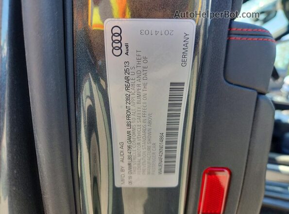 WAUENAF42KN014864 2019 AUDI A4 Charcoal Вид підкапотного простору