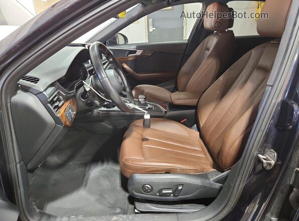 WAUENAF43HN016745 2017 AUDI A4 Black Front interior view