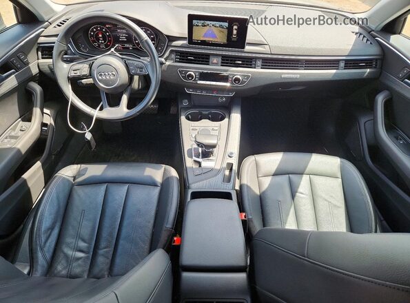 WAUENAF43JA019836 2018 AUDI A4 Gray Vista del salpicadero