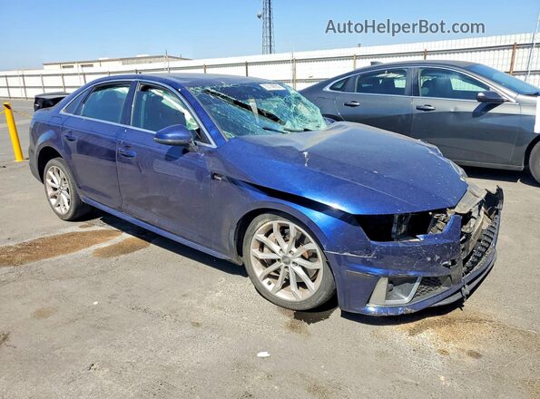 WAUENAF43KN014212 2019 AUDI A4 Blue Առջևի աջ