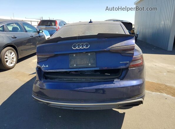 WAUENAF43KN014212 2019 AUDI A4 Blue Հետևի տեսք
