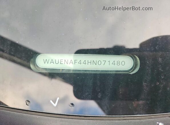 WAUENAF44HN071480 2017 AUDI A4 Белый Вид наклейки с VIN-кодом