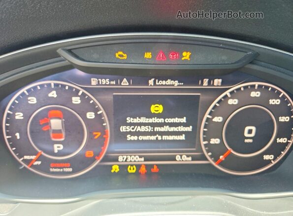 WAUENAF44JA039996 2018 AUDI A4 Black Widok zestawu wskaźników