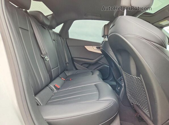 WAUENAF44JA083271 2018 AUDI A4 White Հետևի նստատեղերի տեսք
