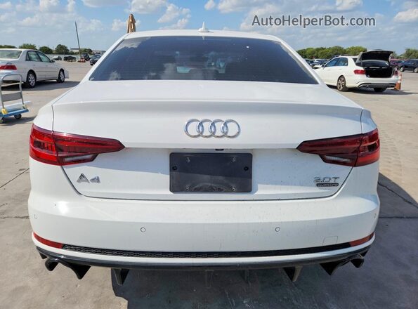 WAUENAF44JA109884 2018 AUDI A4 Белый Вид сзади