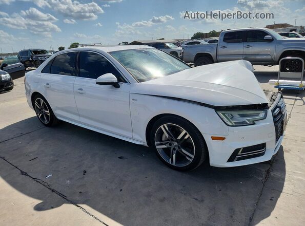 WAUENAF44JA109884 2018 AUDI A4 Белый Передняя правая четверть