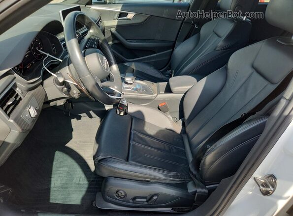 WAUENAF44JA109884 2018 AUDI A4 Белый Вид салона спереди