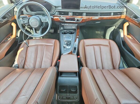WAUENAF44JA134445 2018 AUDI A4 Black Dashboard view