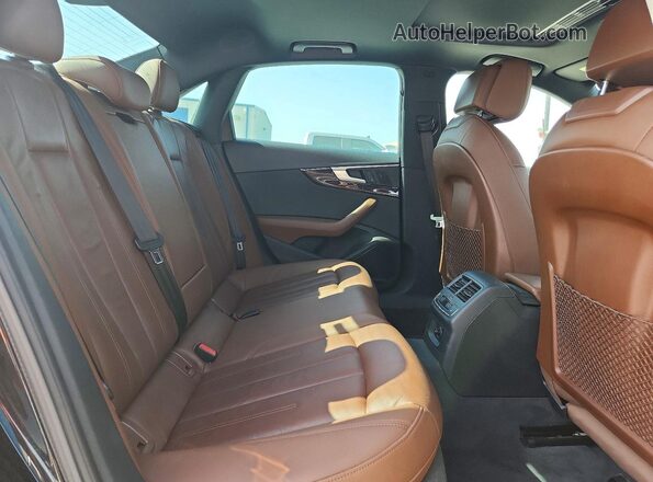 WAUENAF44JA134445 2018 AUDI A4 Black Rear seats view