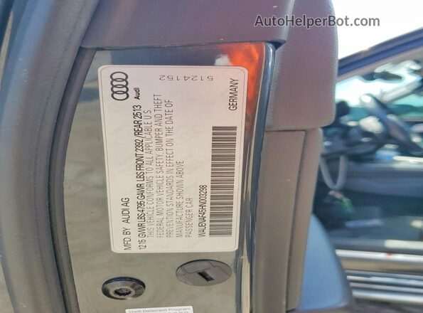 WAUENAF45HN003298 2017 AUDI A4 Charcoal Вид підкапотного простору