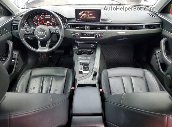WAUENAF45HN066434 2017 AUDI A4 Серый Вид панели приборов