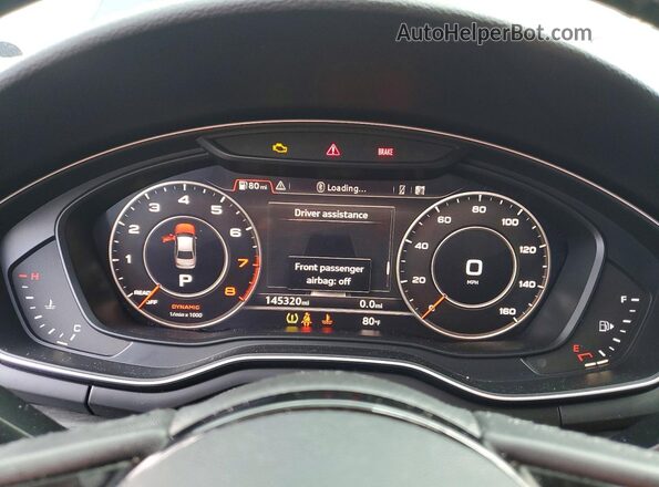 WAUENAF45HN066434 2017 AUDI A4 Серый Вид щитка приборов