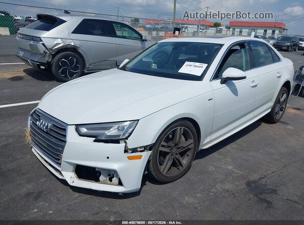 WAUENAF45JA021541 2018 AUDI A4 White Передня ліва чверть