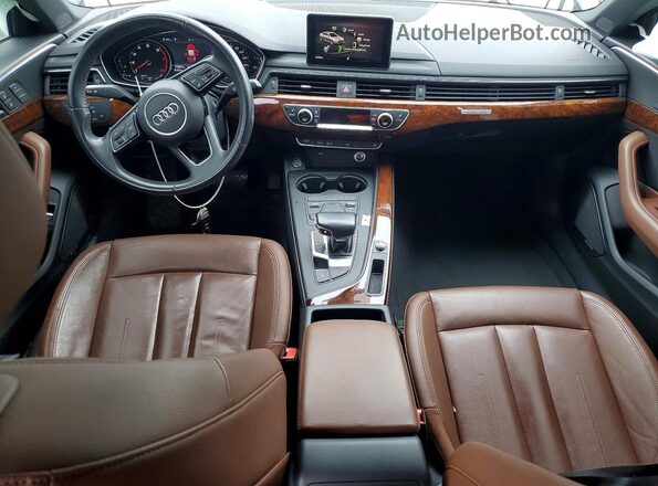 WAUENAF45JA148337 2018 AUDI A4 Blue Dashboard view