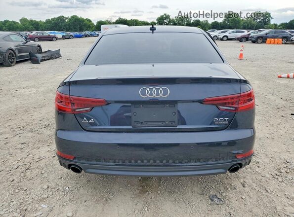 WAUENAF45JA148337 2018 AUDI A4 Blue Rear view