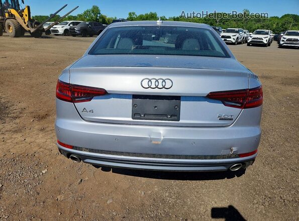 WAUENAF45JN019488 2018 AUDI A4 Silver Հետևի տեսք