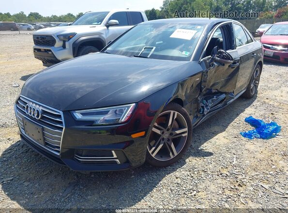 WAUENAF46HN017694 2017 AUDI A4 Black Առջևի ձախ երեք քառորդ տեսարան