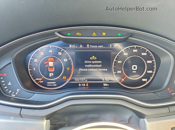 WAUENAF46HN017730 2017 AUDI A4 Charcoal Սարքավորումների վահանակի տեսք