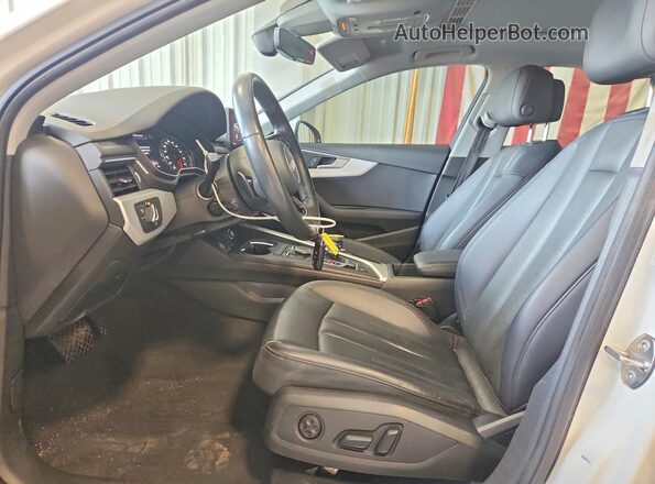 WAUENAF46JA021838 2018 AUDI A4 Белый Вид салона спереди