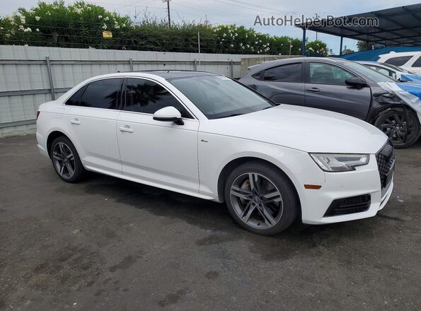 WAUENAF47JA019158 2018 AUDI A4 Белый Вид салона спереди