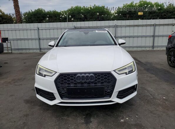 WAUENAF47JA019158 2018 AUDI A4 Белый Вид задних сидений