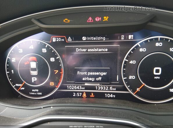 WAUENAF47JA045291 2018 AUDI A4 Белый Вид задних сидений