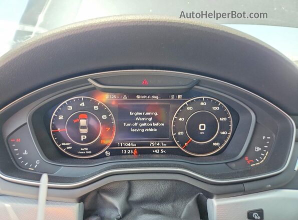 WAUENAF48HN034416 2017 AUDI A4 Charcoal Հետևի նստատեղերի տեսք