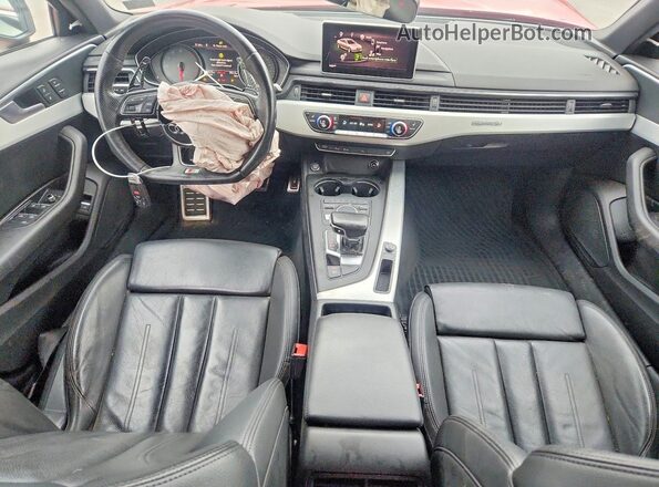 WAUENAF48HN058697 2017 AUDI A4 Red Вид панелі приладів