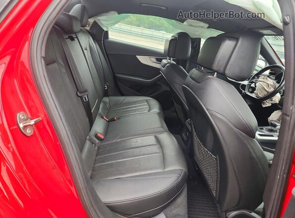 WAUENAF48HN058697 2017 AUDI A4 Red Вид задніх сидінь