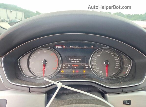 WAUENAF48HN058697 2017 AUDI A4 Red Вид щитка приладів