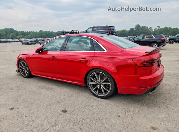 WAUENAF48HN058697 2017 AUDI A4 Red Задня ліва чверть