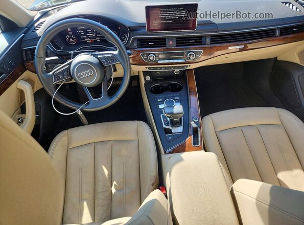 WAUENAF48JA056655 2018 AUDI A4 Black Dashboard view