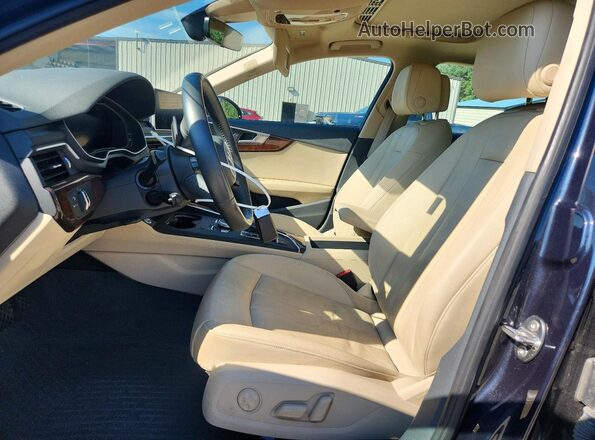 WAUENAF48JA056655 2018 AUDI A4 Black Front interior view