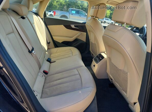 WAUENAF48JA056655 2018 AUDI A4 Black Rear seats view