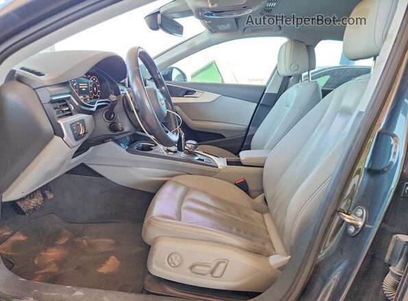 WAUENAF48JA066862 2018 AUDI A4 Charcoal წინა სალონის ხედი