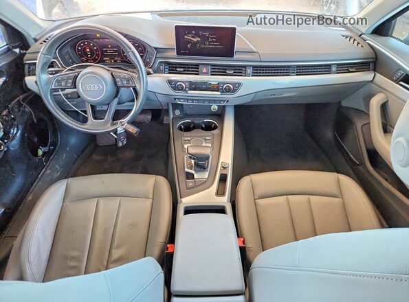 WAUENAF48JA066862 2018 AUDI A4 Charcoal წინა პანელის ხედი
