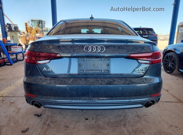 WAUENAF48JA066862 2018 AUDI A4 Charcoal უკანა ხედი