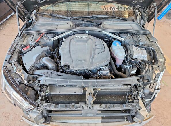 WAUENAF48JA066862 2018 AUDI A4 Charcoal უკანა სალონის ხედი