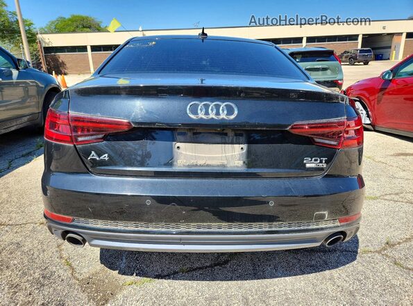 WAUENAF49JA111906 2018 AUDI A4 Black Հետևի տեսք