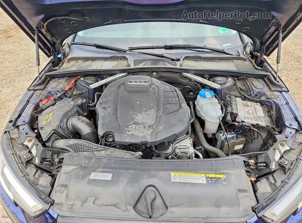 WAUENAF49KA025500 2019 AUDI A4 Blue Rear interior view