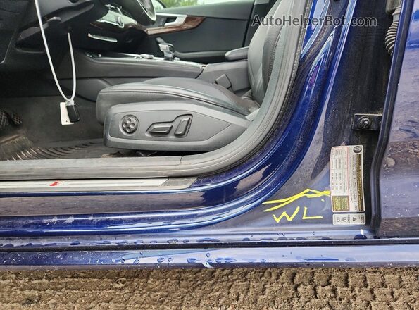 WAUENAF49KA025500 2019 AUDI A4 Blue Engine compartment view