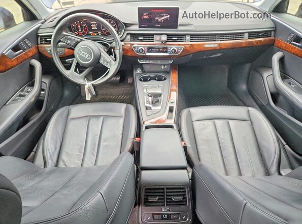 WAUENAF49KA025500 2019 AUDI A4 Blue Dashboard view