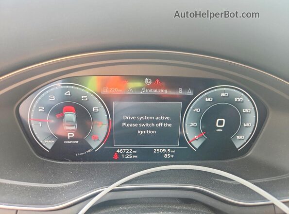 WAUENAF49LA058093 2020 AUDI A4 White ხელსაწყოთა პანელის ხედი